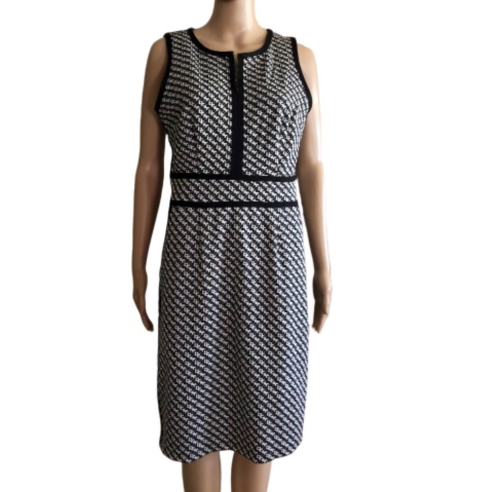 New York & Co. dress in black & white knit